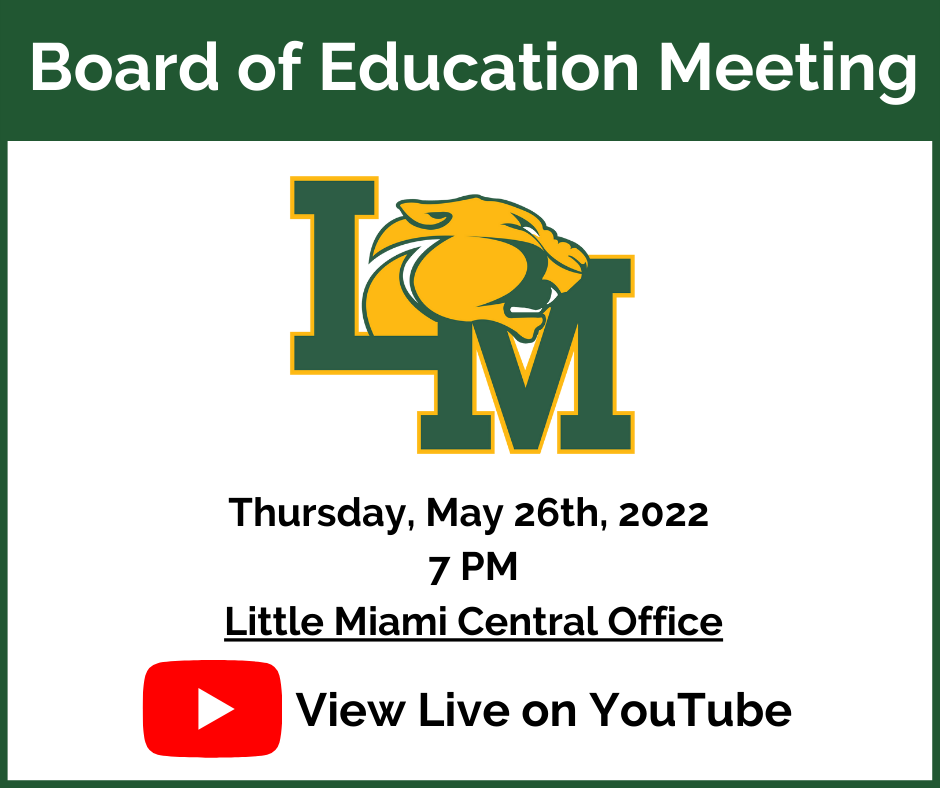 board of education meeting notice with lm logo